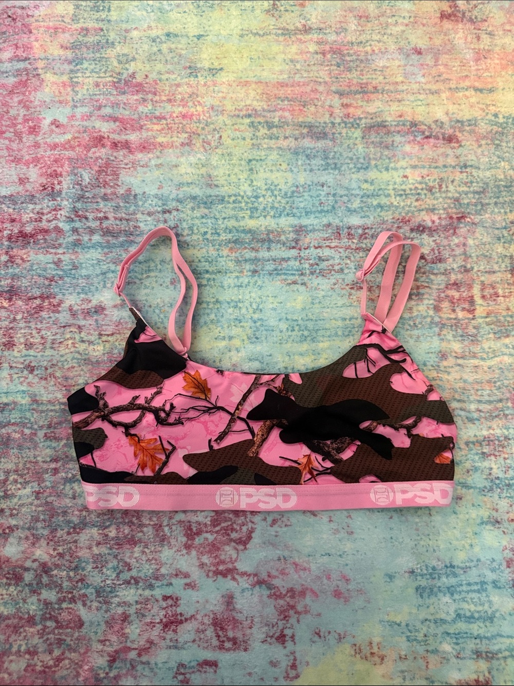 PSD Pink Camo Adjustable Sports Bralette